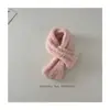 Bufanda de Punto Coreana Nueva para Niños Otoño e Invierno 2025 Etiqueta de Moda Calentador de Cuello de Hilo Rizado para Niños y Niñas Venta al por Mayor