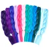 Color sólido trenza grande punto peluca europea y americana cabello trenzado jumbo trenza química monocromática trenza de fibra seda de alta temperatura trenza sucia