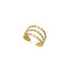 Anillo de acero inoxidable de moda con el mismo estilo de libro de equitación rojo que no se cae para mujer, anillo de acero de titanio de 18 quilates de alta gama, ligero y de lujo.