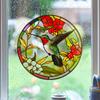 JD100 Adhesivo de Advertencia Anticolisión para Rejilla de Ventana Colibrí Transfronterizo Colorido Electrostático Sin Adhesivo para Vidrio de Ventana Removible