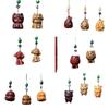 Cadena para Teléfono Móvil Tallada en Palo de Rosa Animal Lindo Flor de Sándalo Verde Conejo Pixiu Tigre Bolsa de Cadena para Teléfono Móvil Colgante