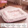Cama Sofá para Mascotas Estilo Retro Felpa Cálida Otoño e Invierno Cama para Gatos para Perros Pequeños y Medianos Cama para Perros Durmiendo Cama para Perros Desmontable
