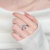 Anillo Ajustable Abierto con Ballena Pequeña Incrustada de Zirconia, Venta Caliente Europea y Americana, Accesorios de Joyería Transfronterizos Marinos, Regalo