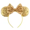 Acessórios de cabelo do Mickey transfronteiriços bordado lantejoulas laço faixa de cabeça de festa faixa de cabeça de parque de diversões férias acessórios de cabelo infantis pronta entrega
