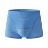 Atacado de Cuecas Masculinas Huajielong de Seda de Gelo Cor Sólida Texturizadas, Boxer Masculino Respirável de Cintura Média Tamanho Grande, Disponível para Dropshipping