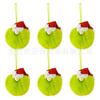 Novo Chapéu de Natal Mais Vendido Enfeites de Árvore de Natal com Pompons Festa de Feriado Decorações de Pelúcia DIY Bolas de Pelo Sintético de Guaxinim