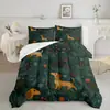 Kit de Textil para el Hogar Navideño con Impresión Digital Cepillada Temu/Jit Transpirable Agradable al Tacto Colcha Funda de Almohada Fábrica de Origen