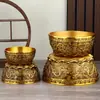 Tigela Tesouro Dragão Duplo de Arte em Cobre, Artesanato em Cobre Latão, Decoração de Mesa para Casa, Cofrinho, Atacado de Cobre