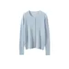 Cardigã de renda com botões de pérola e gola redonda, 100% cashmere, estilo francês, macio e confortável, com um design delicado e elegante que lembra Chanel