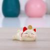 Enfeites de gato da sorte artesanato em resina decoração de carro criativo fofo presente para casa presente de escritório novo homens