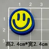 Parche de Goma Suave de PVC con Expresión de Cara Sonriente de Dibujos Animados para Funda de Teléfono Móvil DIY, Agujero de Zapato, Hebilla de Zapato, Pasador de Pelo, Accesorios para el Cabello, Accesorios para Taza de Agua
