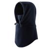 Invierno nuevo para montar al aire libre grueso cálido a prueba de frío bufanda con capucha color sólido simple tres en uno gorro para el cuello a prueba de viento