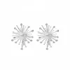 Collar de Zirconia con Fuegos Artificiales Brillantes de Diente de León de Verano Cadena para Clavícula Minimalista Francesa de Gama Alta Fresca y Elegante Versátil
