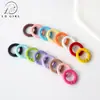 Llavero con cierre de resorte de 20 mm pintado en spray de colores, cadena para teléfono móvil DIY, accesorios colgantes para bolso hechos a mano con cuentas