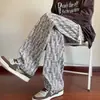 Pantalones rectos para adolescentes, estilo otoño/invierno para hombre, marca de moda, pantalones deportivos de chándal, pana, holgados, de pierna ancha, pantalones casuales, ligeros