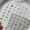Pegatinas para Uñas Estilo Caramelo de Roca Ojo de Gato Dopamina de Verano 5D Tridimensional Estilo Gelatina Cuadrado Estrella Pegatinas de Decoración para Uñas DIY