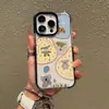 Ilustração brincalhona estilo Ins animais fofos em desenho animado capa de celular transparente em duas cores para iPhone 17 Pro Max capa macia