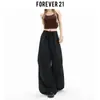 Calça Cáqui Wide-Leg com Cordão Drapeado, Calça Casual para Mulheres, Calça Branca Versátil de Outono Solta Emagrecedora, Calça de Comprimento Total
