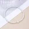 Pulsera de Perlas de Imitación Versátil de Moda Elástica con 26 Letras Pulsera de Perlas para Mujer con Cuentas Venta al por Mayor