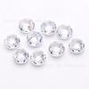 5A redondo doble tortuga Circonita blanca venta al por mayor de fábrica 3 mm-10 mm piedra desnuda terminada circonita se puede hacer categoría de joyería