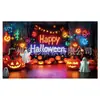 Nueva pancarta de Halloween rosa linda de fantasma transfronteriza decoración de ambiente de fiesta tela de fondo para fotografía tela colgante de bandera