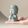 Inciensario Zen Tathagata de Piedra Arenisca Verde de Fábrica Línea Inciensario Fragante Decoración Zen de Escritorio para Salón de Té Estufa de Incienso Avanzada Soporte para Incienso