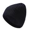 2024 nuevo sombrero de punto grueso para otoño e invierno versión coreana para hombre de tablero ligero simple color sólido forrado de vellón sombrero de lana para mujer en stock al por mayor