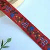 Cinta de Estilo Étnico con Flores Pequeñas, Adorno de Encaje Bordado Jacquard de 2 cm, Accesorios de Moño para Ropa, Suministro Directo del Fabricante