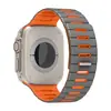 Correa de Silicona Magnética Bicolor Rayada Compatible con Apple Watch Series 10 11 S12 iWatch Ultra Correa de Muñeca