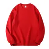 Sudadera de forro polar austriaco con cuello redondo para hombre de 400 g, jersey de cuello redondo para pareja de otoño e invierno, sudadera de forro polar negra holgada de manga larga