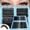 Bestseller de Amazon Set de Pestañas Postizas Transfronterizo Europeo y Americano, Pestañas Segmentadas, Naturales y Espesas, Kit de Pestañas Autoinjertables