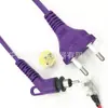 Cable de alimentación de enchufe de dos polos brasileño Estándar europeo PVC Enchufe de dos polos Cable de alimentación con cola giratoria Secador de pelo Enchufe giratorio