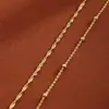 Nuevo Tobillera de Cadena de Cuentas Estilo Resort de Playa Personalizada Más Vendida en Amazon para Mujer Cadena Trenzada Doble Capa Simple Tobillera Versátil
