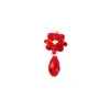 Pequeño colgante de gota de agua de cristal de fruta Joker fresco para horquilla tejida a mano DIY, accesorios para el cabello, material para pendientes, venta al por mayor