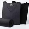 Conjunto de Ropa Interior Térmica de Terciopelo de un Lado con Cuello en V para Hombre de Nan Ren Shuai con Ropa de Otoño Sin Costuras Cepillada y Pantalones Largos con Forro Polar