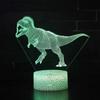 Cross-Border especial dinossauro série 3D luz noturna levou controle remoto toque colorido criativo presente lâmpada de cabeceira lâmpada de mesa