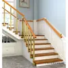 Pasamanos de Escalera de Madera Maciza, Barreras de Seguridad para Niños, Barandillas Sencillas, Vallas para Balcones Interiores en Edificios Altos, Arte en Hierro para Loft, Exportación