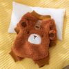 Ropa de Terciopelo de Tracción de Dos Patas para Perro Otoño e Invierno Ropa Cálida Teddy Oso Amargoso Gatito Ropa para Cachorro Ropa para Gato Mascota
