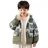 [Combinación Popular] Chaqueta Engrosada para Niños Invierno 2025 Ropa de Invierno para Niños Parka Estilo Coreano Forrada de Felpa Tendencia