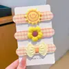 Faixa de Cabelo Organizadora com Velcro, Aba Larga, Estampa Floral Doce para Bebês e Crianças, para Franja e Cabelo Solto de Meninas