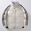 Chaqueta de plumón para hombre 2023 Invierno nueva moda holgada casual versátil gruesa cálida corta con cuello alto abrigo
