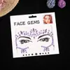 Atacado de fábrica quente festival de música festa maquiagem olho rosto strass rede facial celebridade personalidade diy joia de diamante colorido