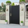Puerta de Patio de Aleación de Aluminio para Villa de Exportación de Comercio Exterior Puerta Doble Abierta para Patio Puerta Exterior Puerta Plegable de Arte de Aluminio Eléctrica para Country Garden