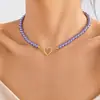 Colar de Pérola e Coração estilo ins de verão europeu e americano, nicho, doce, cool, moda de garota popular, colar com contas para mulheres, Atacado