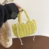 Bolso tejido estilo complejo costero transfronterizo, bolso tejido, gran capacidad, nuevo modelo 2026, bolso de playa costero estilo coreano relajado