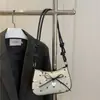 Bolsa Satchel Versátil de Ombro Cruzado Moda de Alta Qualidade Novo Outono e Inverno 2025 Laço Doce Coreano Bolsa para o Dia a Dia