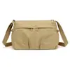 Bolsa Transversal de Grande Capacidade para Mulheres, Novo Estilo para Trabalho e Deslocamento, Bolsa de Ombro de Lona Leve para Viagem, Bolsa Hobo com Múltiplas Camadas
