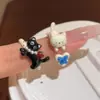 Anillo Abierto Lindo de Gato Mascota para Mujer, Estilo Nuevo, Divertido Anillo de Dedo Índice de Animal de Dibujos Animados, Anillo de Diseño Único