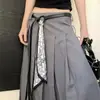 Cinturón Bufanda de Seda Negra Coreana para Mujer 2025 Nuevo Diseño Accesorios para Jeans Cinturón de Moda Elegante de Gama Alta