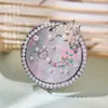 Kit de Materiales para Espejo de Maquillaje Brocado Song Estilo Chino DIY, Espejo de Maquillaje Hanfu Hecho a Mano Patrimonio Cultural Inmaterial, Bolsa Portátil, Set de Regalo Hecho por Uno Mismo